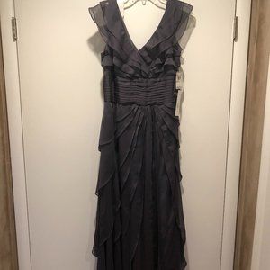 Adrianna Papell Tiered Chiffon A-Life Gown